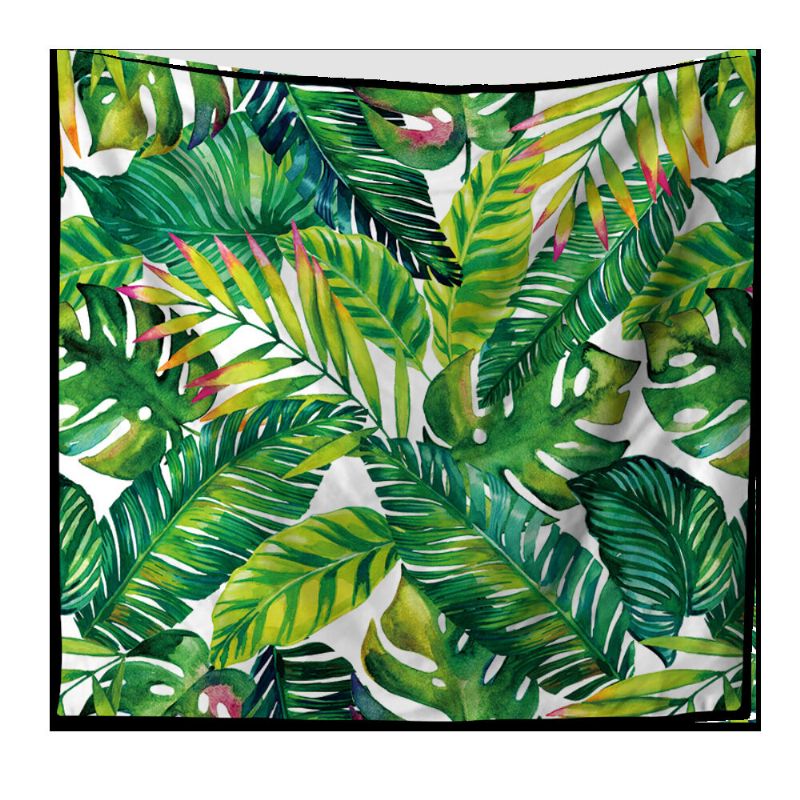 3d Grønne Blader Tapetet Tropisk Plant Vegghengende Farmhouse Home Decor Duk Sengeteppe