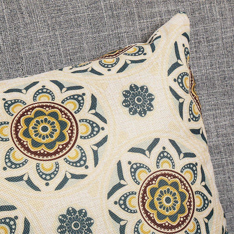 Vintage Bohemsk Stil Bomull Lin Putetrekk Midjeputetrekk Vesker Hjemmesofa Bildekor