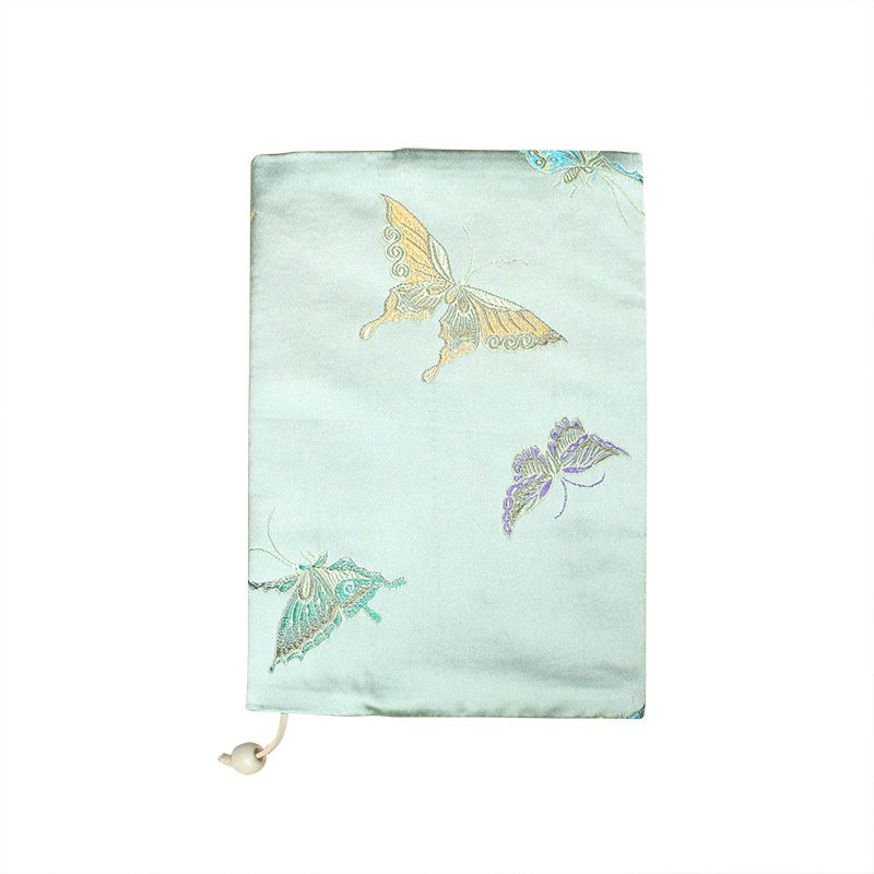 Vintage Butterfly Håndlaget Stoff Bokomslag Notatbok Håndkonto A5a6 Justerbar Bokjakke