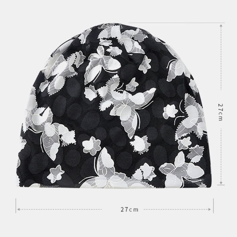 Butterfly Beanie Hat Utskrift Kjemoterapi Cap Turban Cap