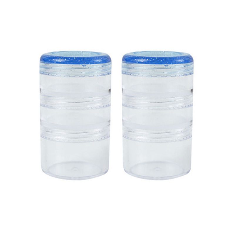 Klar Stabling Pill Organizer Multifunksjonell Mat Protein Powder Drug Flaskeboks