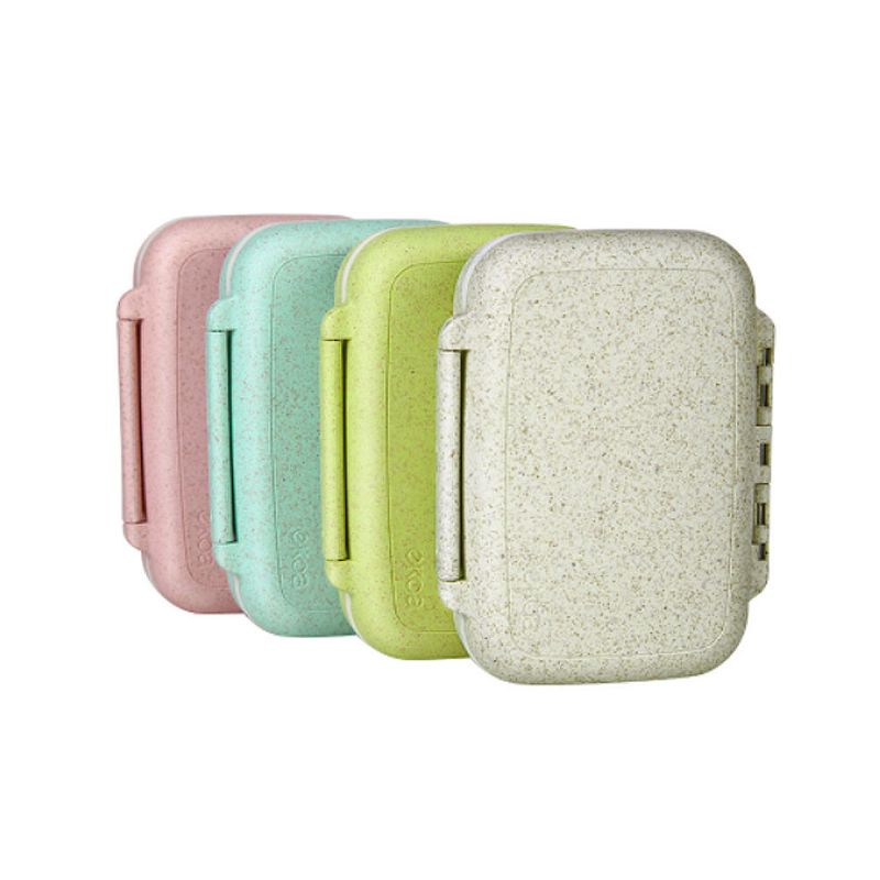 Naturlig Fiber Ukentlig Pill Organizer Supplement Veske Med Plastpakningsrom Design For Håndveske