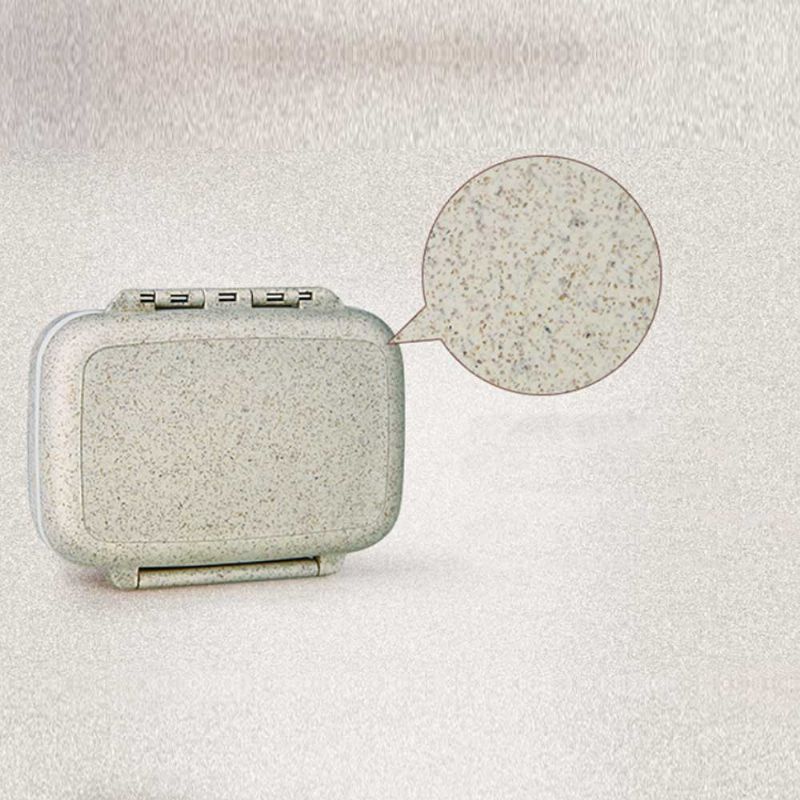 Naturlig Fiber Ukentlig Pill Organizer Supplement Veske Med Plastpakningsrom Design For Håndveske