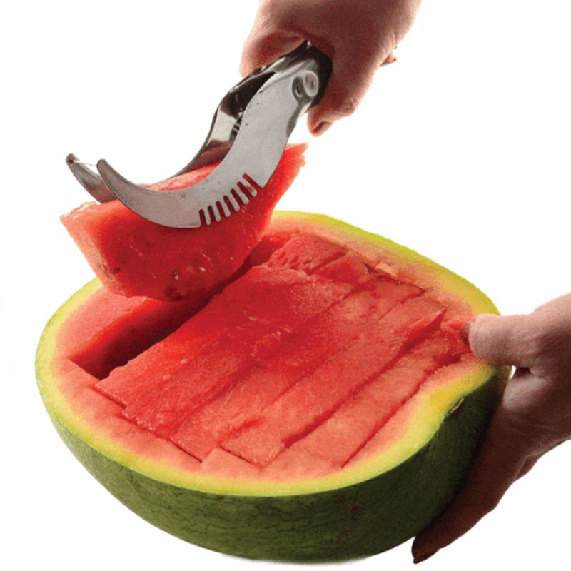 Vannmelonskæremaskin I Rustfritt Stål Melonskjærekniv Fruktsegmentering Cantaloupe-skjæreskje