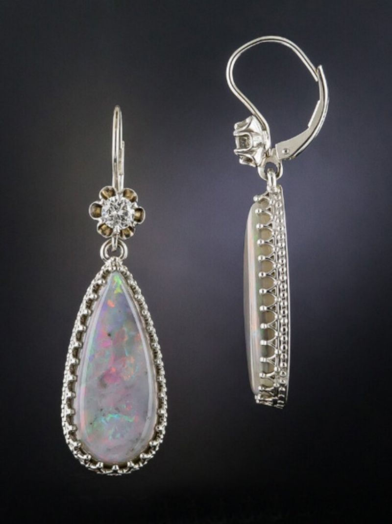 Bohemian Antique Orbo Drop Øredobber Lace Diamonds