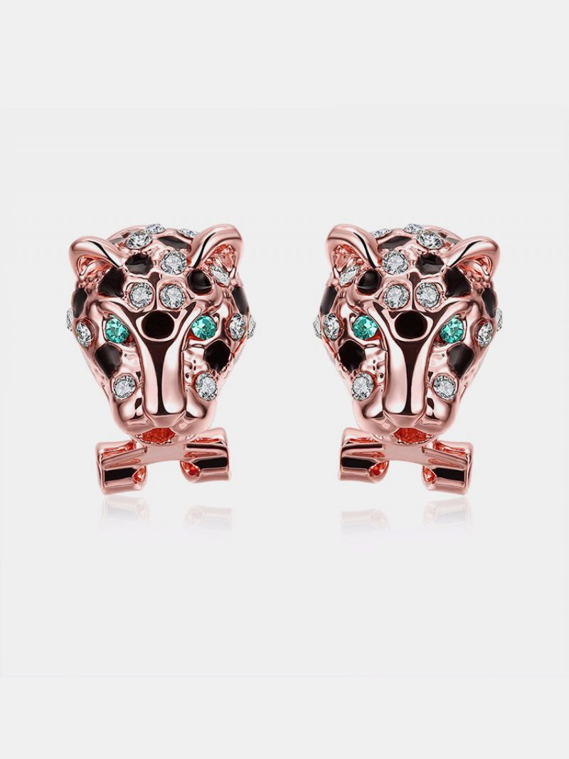 Inalis® Øredobber For Kvinner Leopard Rhinestone
