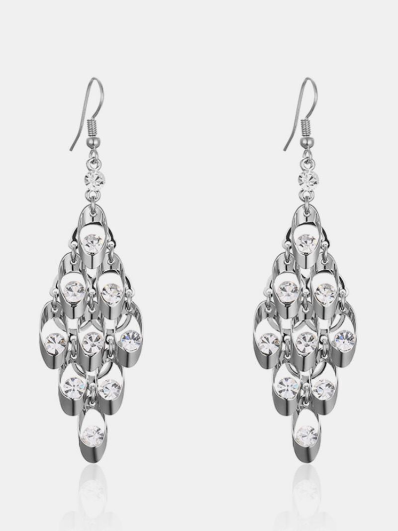 Luksus Kvinner Øredobber Rhinestone Diamond Dusk