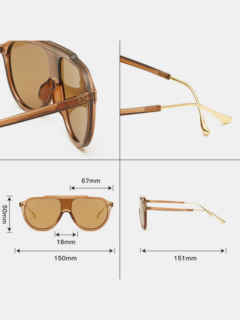 Jassy Unisex Plast Metall Uv-beskyttelse Uformelle Utendørs Reise Solbriller