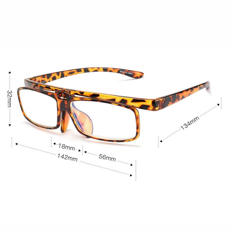 Unisex Flip Anti-blue Light High Definition Lesebriller Utendørs Hjemmedatamaskin Presbyopiske Briller