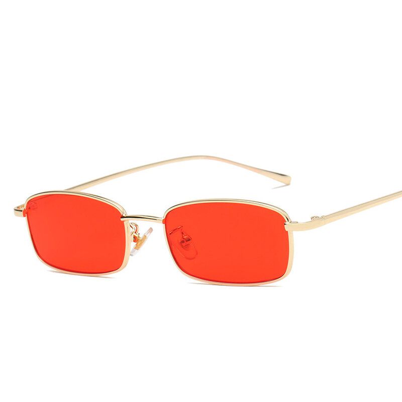 Womens Vogue Casual Square Lens Transparent Outdoor Vacation Polarized Solbriller Ins Popular Chic