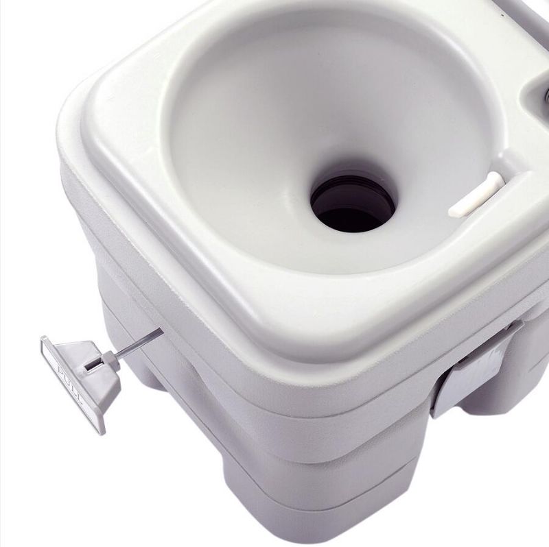 5.3 Gallon 20l Flush Utendørs Innendørs Reise Camping Bærbart Toalett For Bil Båt Caravan Campingplass Hospitalgray