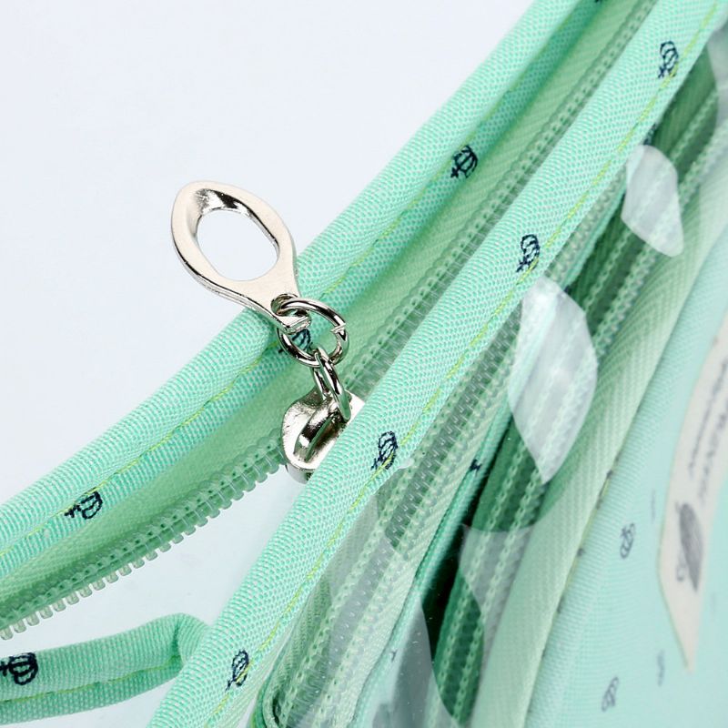 3 Stk Pvc Gjennomsiktig Godterifarge Kosmetikkveske Travel Organizer Oppbevaringspose