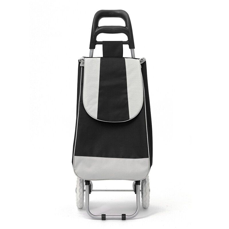 Ipree® Oxford Large Shopping Trolley Bag On Wheels Push Tote Sammenleggbar Dagligvarebagasje