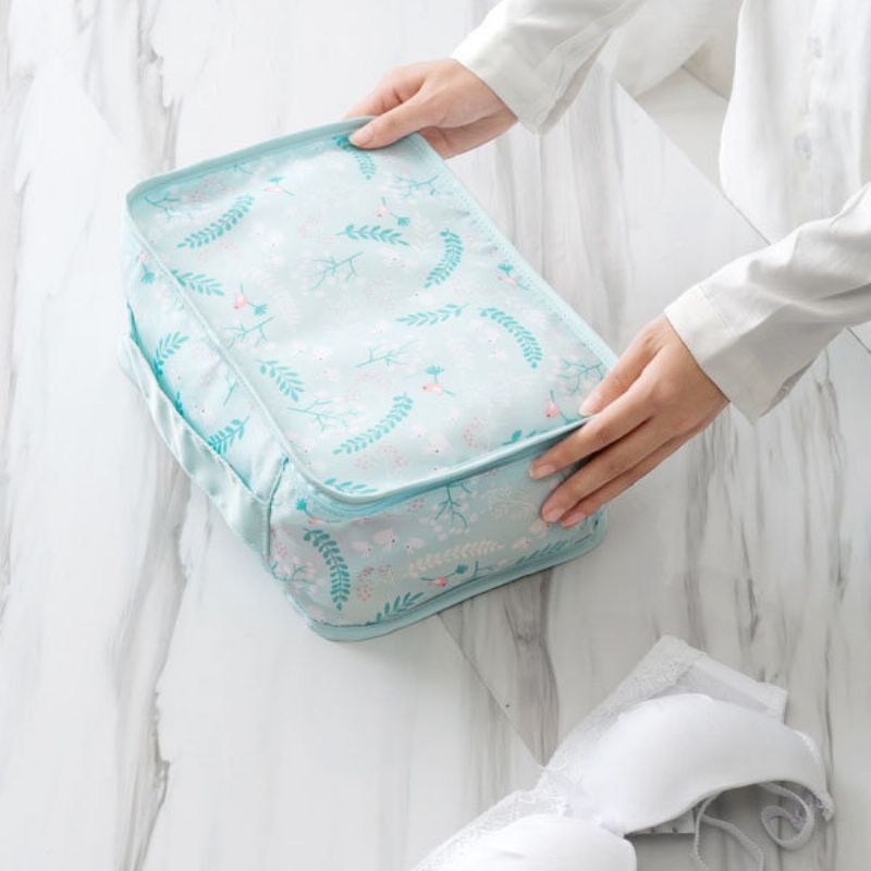Kcasa 6 Stk Spring Travel Oppbevaringsposer Sett Bærbar Ryddig Koffert Organizer Klær Pakking