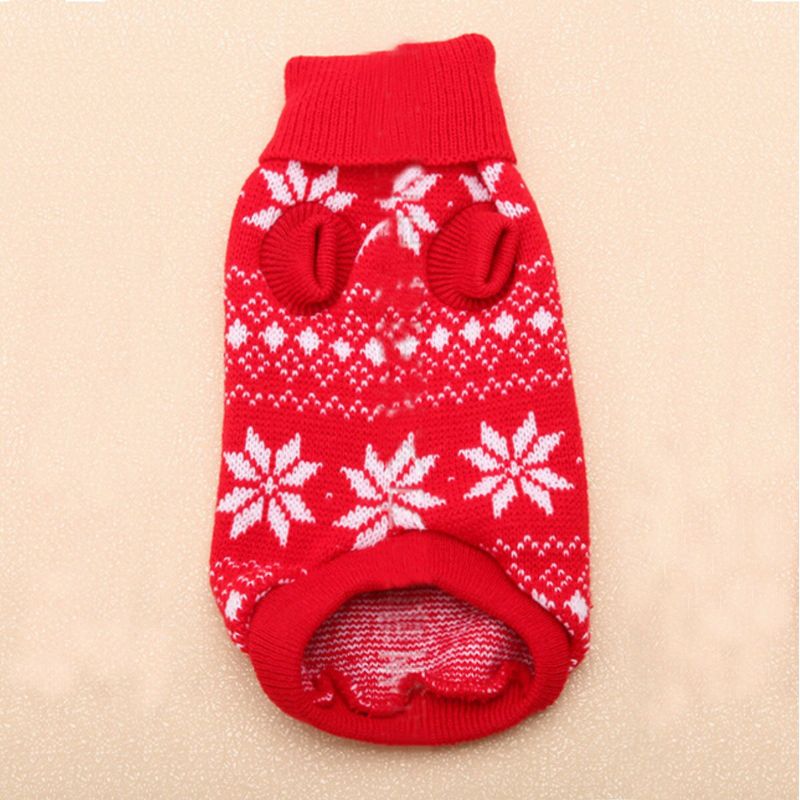 2 Farger Knitting Pet Genser Vest Hund Katt Varm Klær