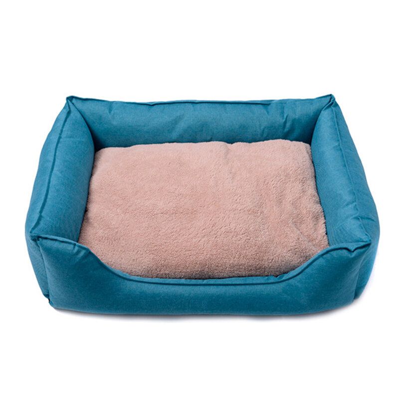 3 Farger Plysj Oxford Stoff Kjæledyr Sovesofa Kennel Hund Katt Anti-ripe