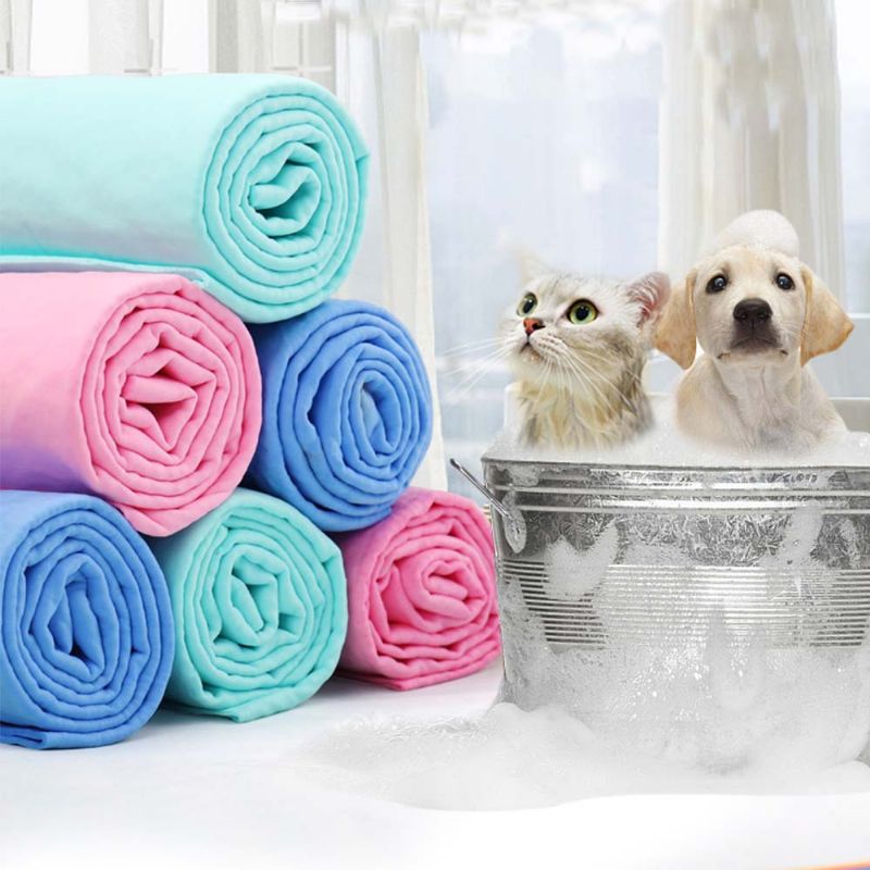 Fortykket Kattebadehåndkle Hurtigtørkende Hundebadehåndkle Hjorteskinn Myke Kjæledyrprodukter Superabsorberende Håndkle