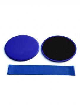 3 Stk Fitness Core Sliders Pad Motstandsbånd Sett Anti-skli Glideskyver Sport Yogamatter