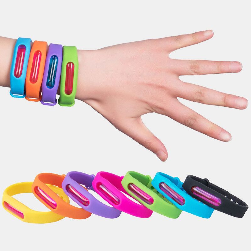 Anti-myggkapselarmbånd Myggavstøtende Silikonarmbånd Armbånd