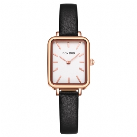 Dameklokker Square Hand Dame Watch Roller Waterproof Quartz