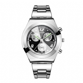 Diamantbelagt Klokke For Lady Luminous Hands Watch For Traveling Business Vanntett