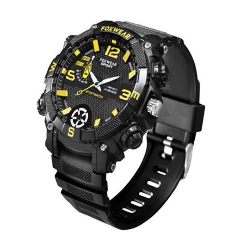 Hd Camera Sport Watch Ipx7 Vanntett Smart Wifi Med Led-belysning Utendørs Sports For Men