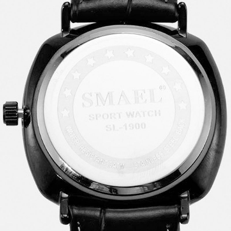 Kvartsklokke For Menn Med Skinnbåndtekstur 30 Meter Water-poof Outdoor Sports Watch