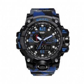 Men's Sports Analog Digital Watch Vanntett Multifunksjonell Armbåndsur Med Stor Ur For Menn