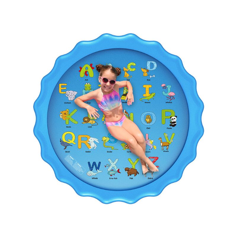 Wevon Splash Pad 67 Tommer Sprinkle Lekematte Sprinkler Pad For Barn Sprinklerbasseng For Utendørs Vannleker Læring Pedagogisk Plaskebasseng For Småbarn Gutter Jenter
