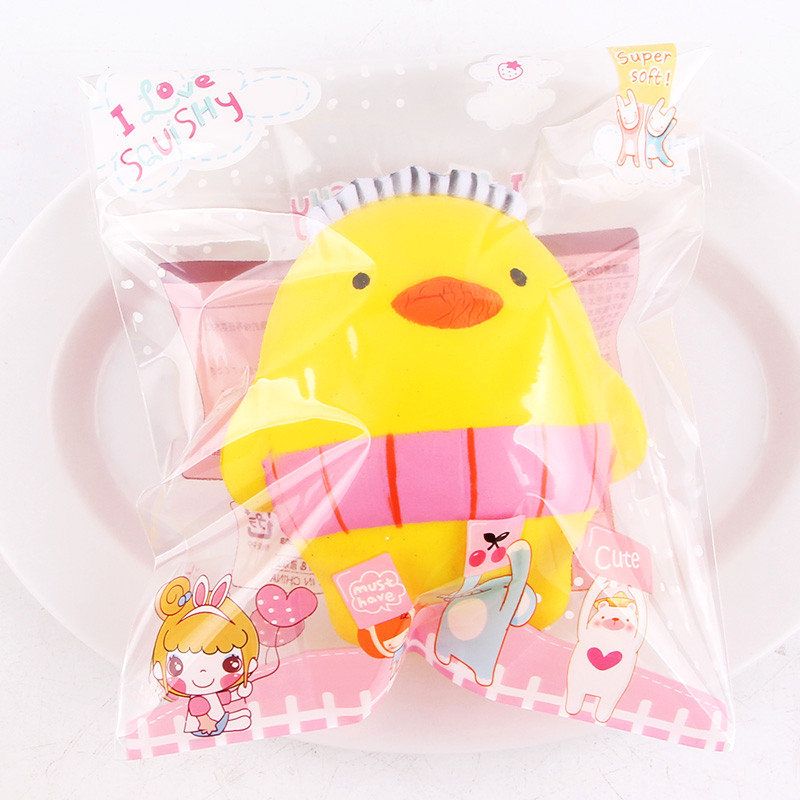 Sanqi Elan Squishy Tegneserie Kylling Baby10 cm Sakte Stigende Med Emballasjesamling Gaveleke