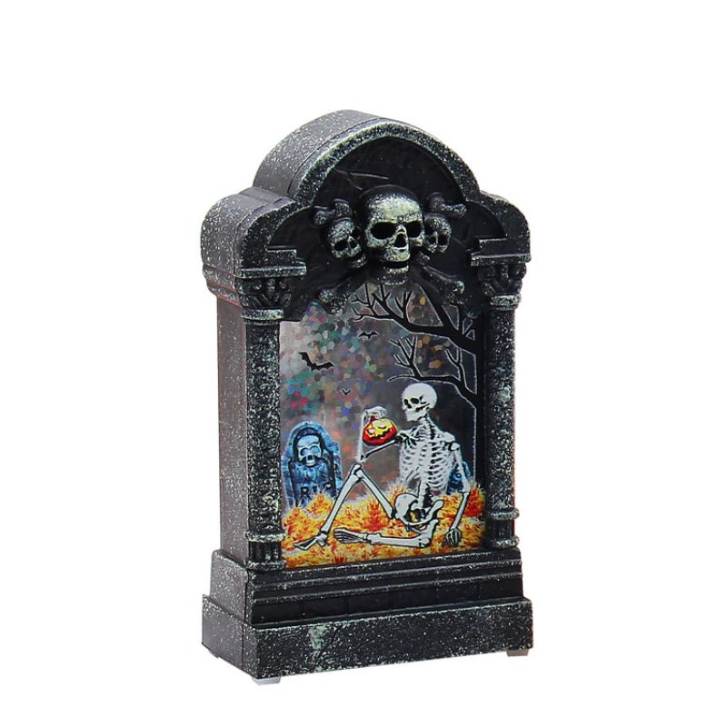 Halloween Decoration Glødende Tombstone Kreativ Night Light Bar Haunted House Secret Room Desktop