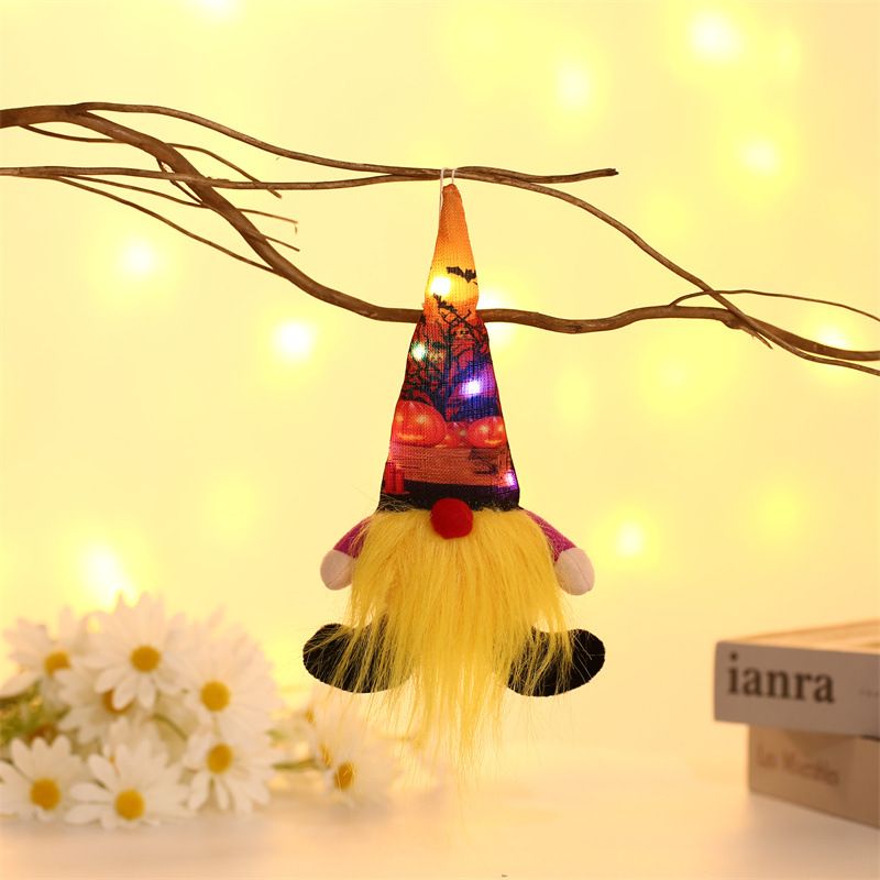 Halloween Glødende Ansiktsløs Gammel Mann Rudolph Anheng Ornamenter Dverg Dukke