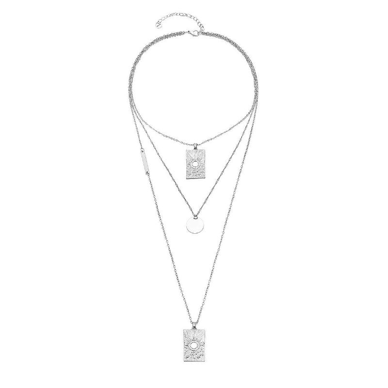 Mote Flerlags Halskjede Vintage Geometrisk Genser Alloy Star Kvinner