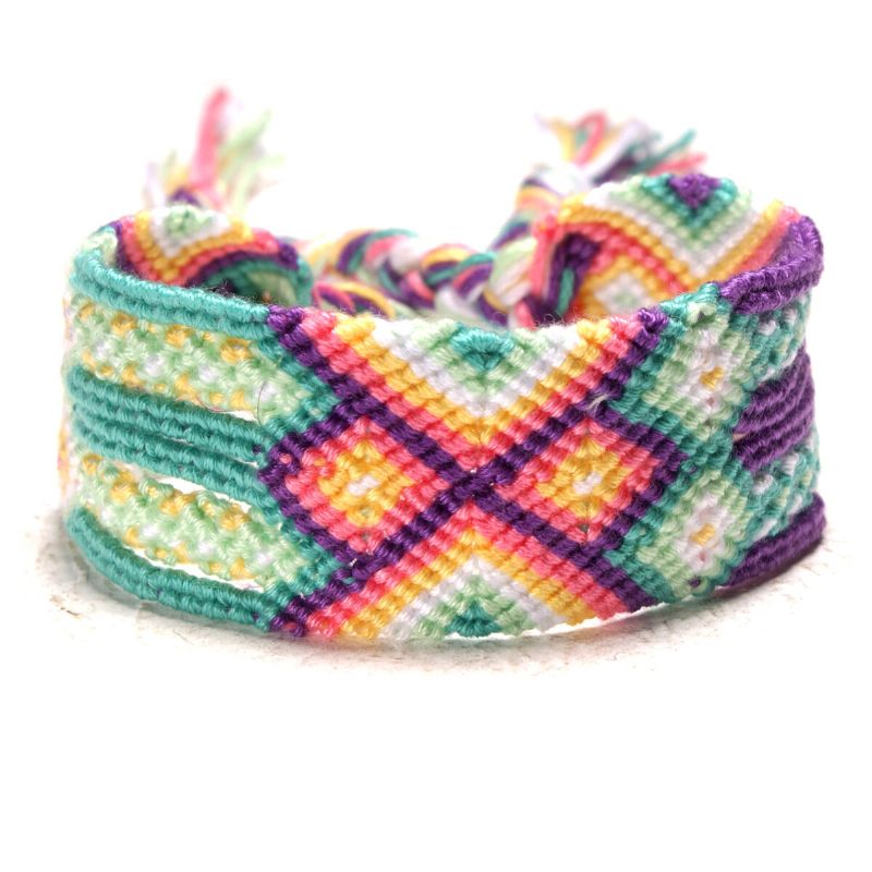 Bohemian Charm Armbånd Håndvev Fargerike Dusker Enthic Smykker Håndlaget For Kvinner Menn