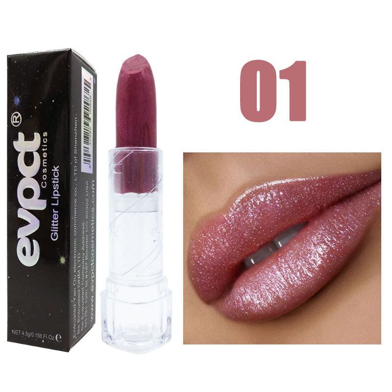 10 Farger Diamond Magic Shiny Lipstick Vanntett Langvarig Glitter Lip Makeup