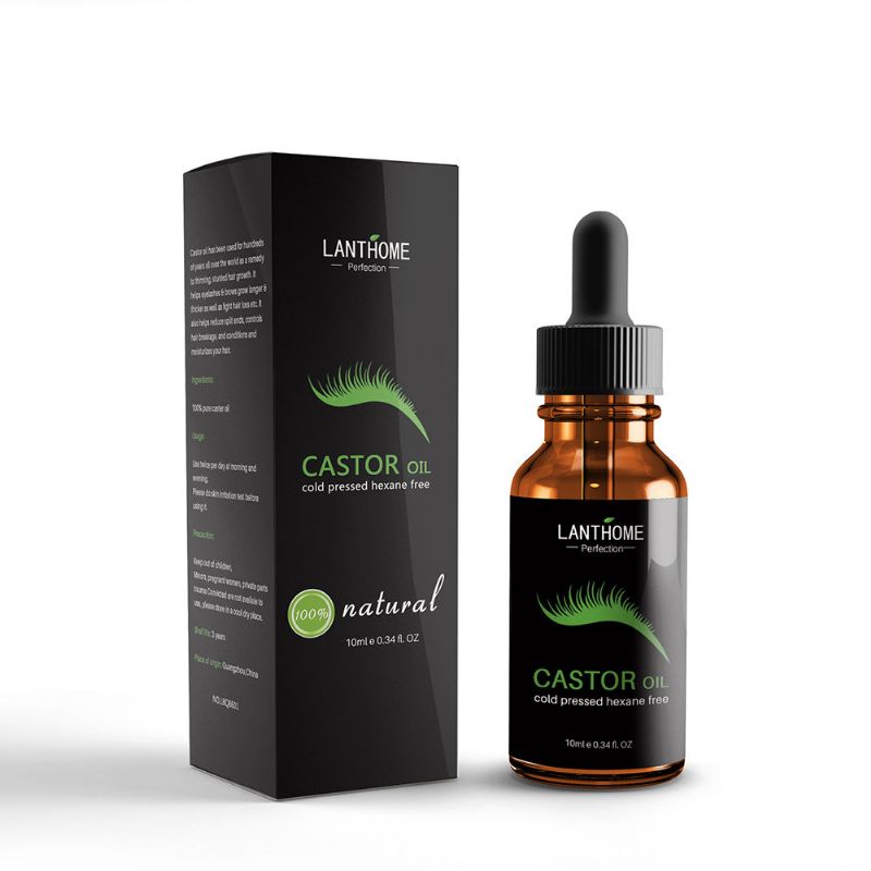 Castor Oil Eyelash Growing Serum Forlenger Fuktighetsgivende Øyevipper Enhancer Øyenvippevæske