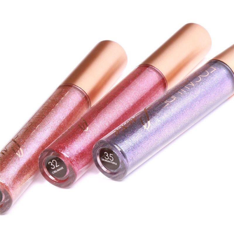 Focallure Glitter Farge Matt Lip Gloss Diamond Sand Sexy Pearl Liquid Lipstick 6 Farger