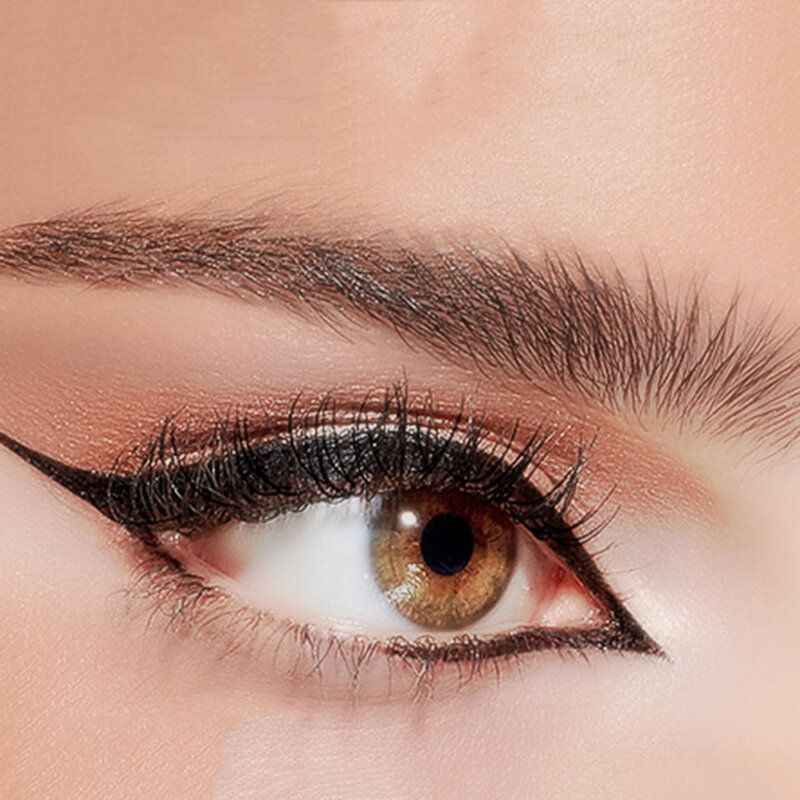 Roterende Eyeliner Pen Hurtigtørkende Langvarig Vanntett Oljetett Svettesikker Flytende