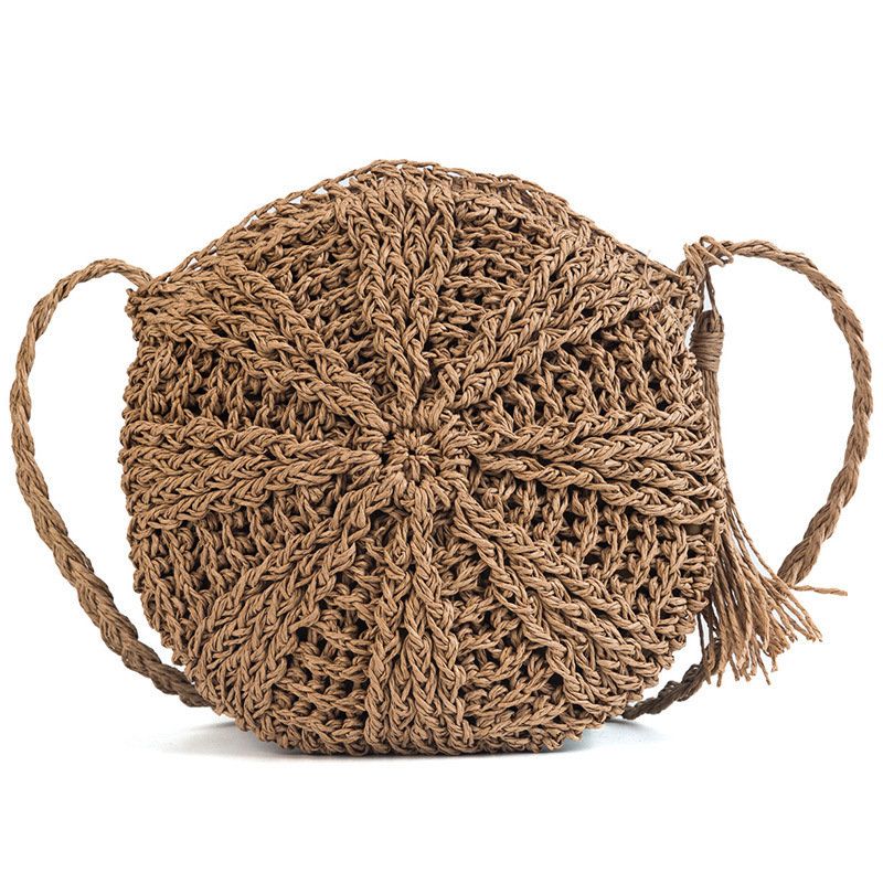 Dame Straw Bag Crossbody Bag Skulderveske