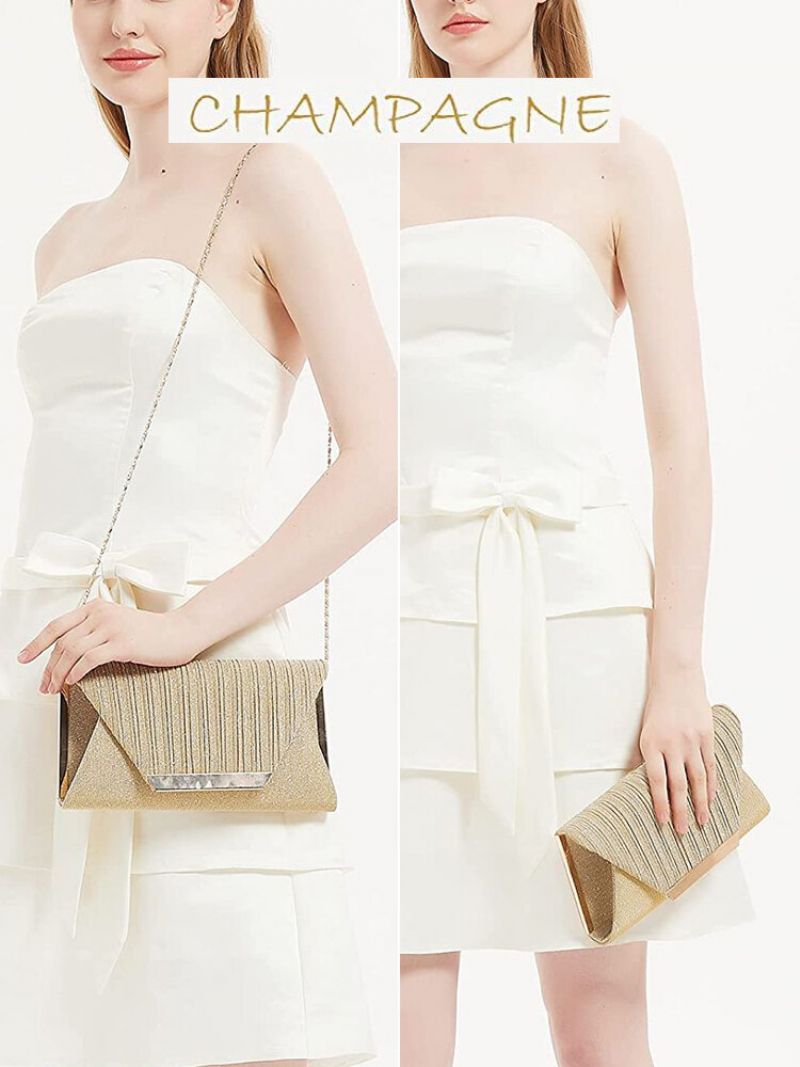 Joseko Ladies Elegant Folding View Design Party Convertible Strap Konvoluttveske Clutch