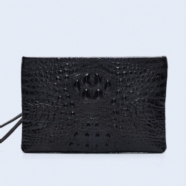 Krokodillemønster Lærlommebok For Menn Clutch Business Bag