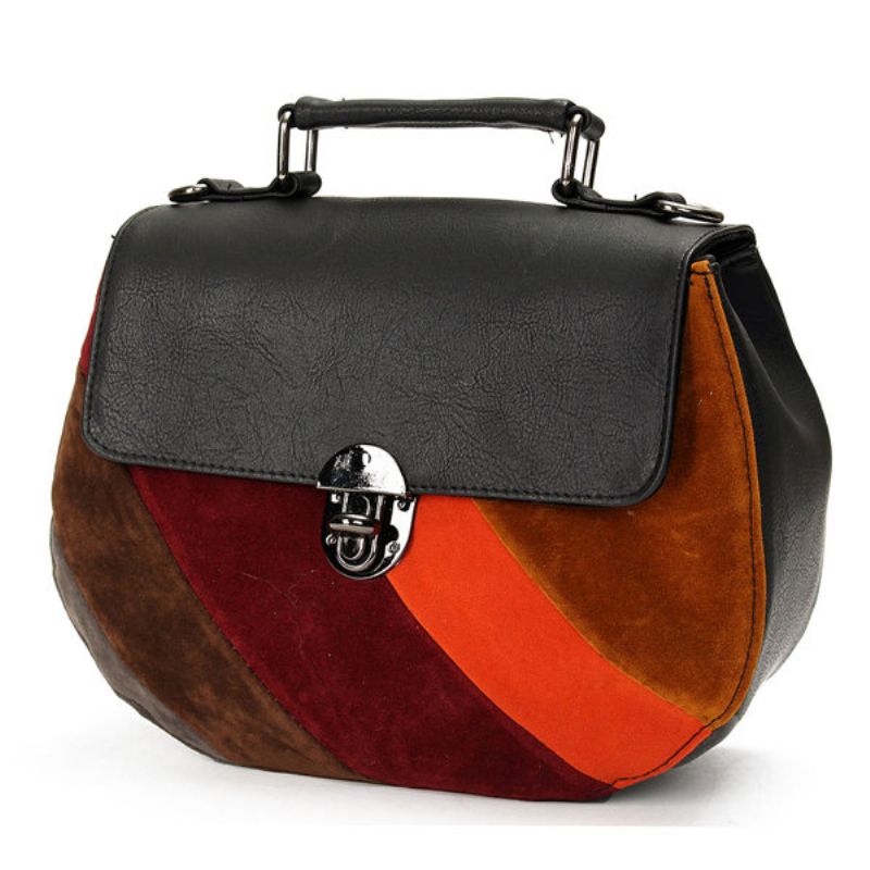 Kvinner Elegant Kontrastfarge Shell Design Crossbody-vesker Casaul Vintage Skuldervesker