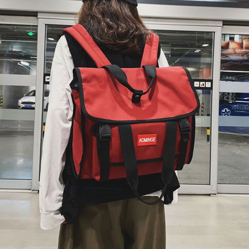 Kvinner Nylon Stor Kapasitet Sporty Reiseryggsekk Gym Bag