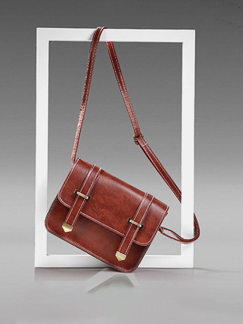 Kvinner Vintage Solid Crossbody Bag Mini Telefonveske