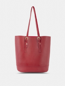 Kvinner Vintage Stor Kapasitet Multi-carry Kunstskinn Håndveske Tote