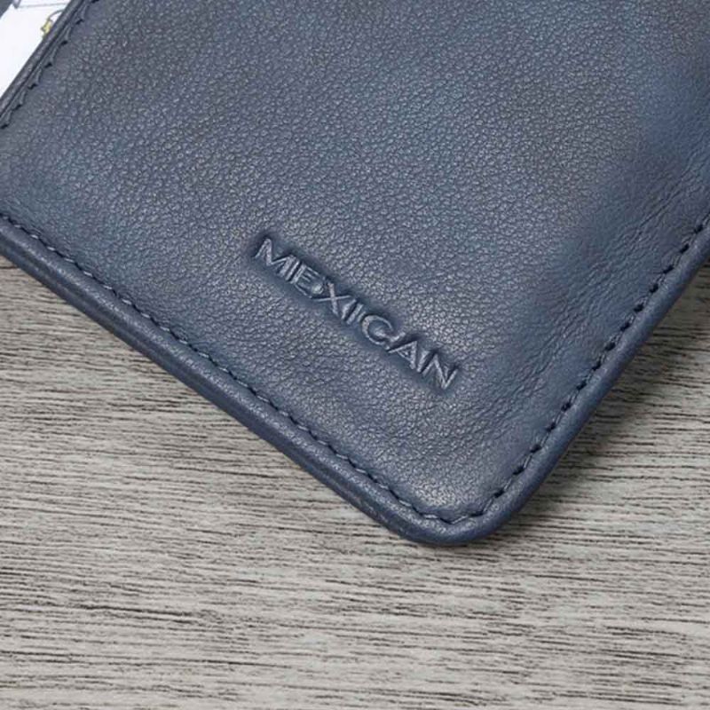 Lommebok For Menn Ekte Okseskinn Ekstra Kapasitet Bifold-lommebøker Slim Top Flip Pengeklips Gaver For