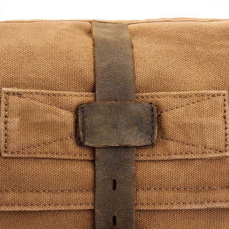 Menn Vintage Canvas Crossbody Bag Outdoor Travel Retro Skulderveske