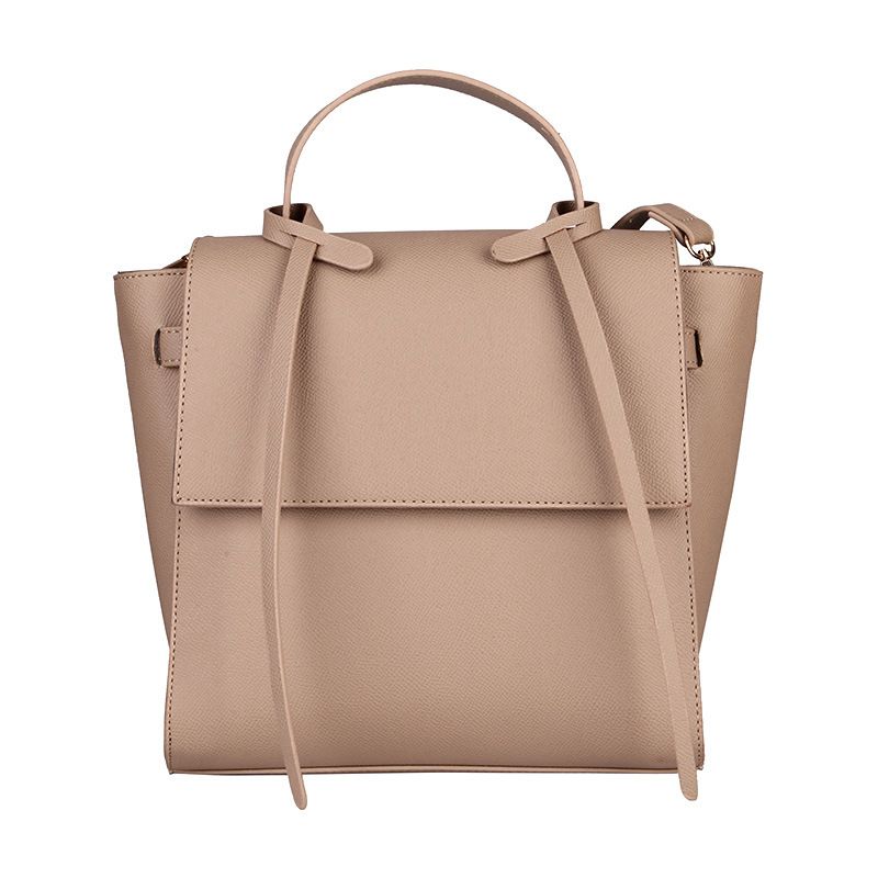 Okseskinn Dame Skulderveske Stor Skinn Håndvesker Trapes Form Stilige Crossbody Vesker For Kvinner