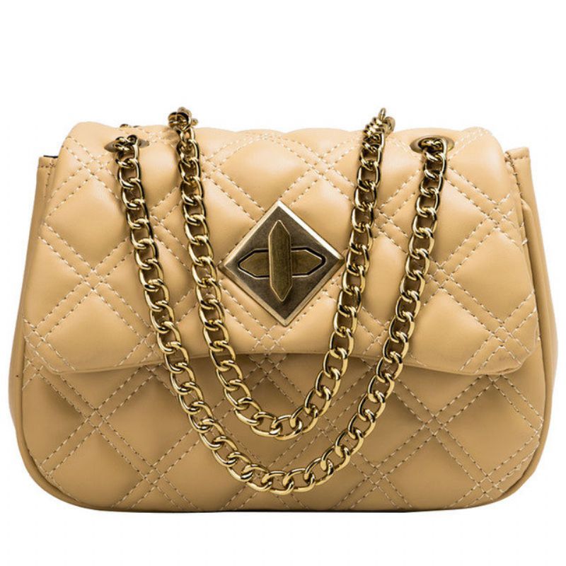 On The New Rhombic Chain Bag Dame New Wild Single Shoulder Messenger Bag Casual Small Square Package Tidevann