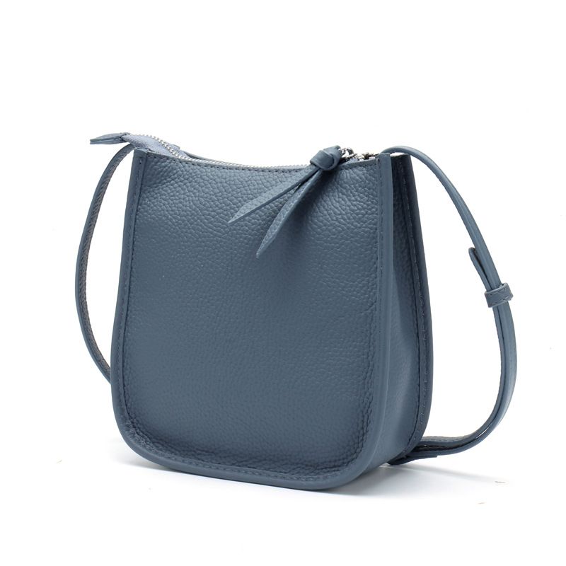 Trendy Koreansk Stil All-match Casual Topplag Kuskinn Messenger Bag For Damer En-skulder Liten Veske